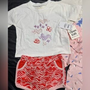 NWT Graphic Tee & Shorts Set